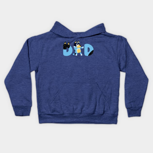 The Best Daddy Kids Hoodie by Black Red Store